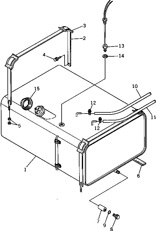 PAD,TANK BAND DY08050-03404 KOMATSU