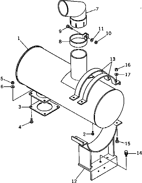 BRACKET,MUFFLER DY82023-22003 KOMATSU
