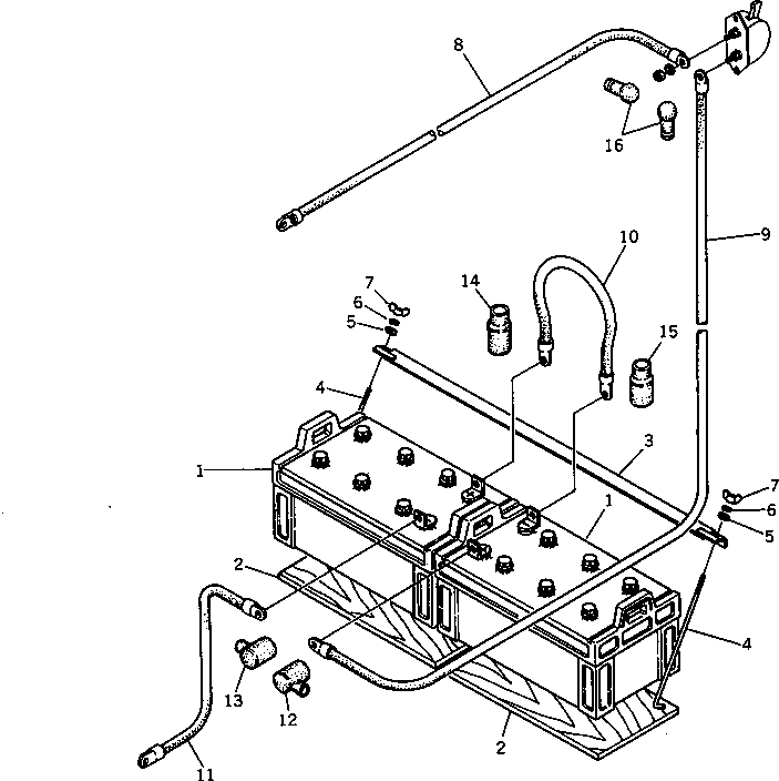 BOLT,BATTERY DY08050-01404 KOMATSU