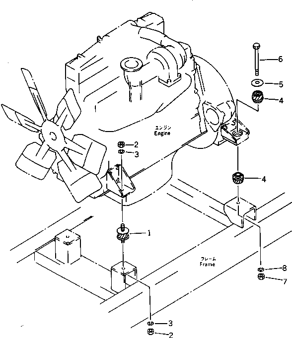 CUSHION,FRONT M711145143800 KOMATSU