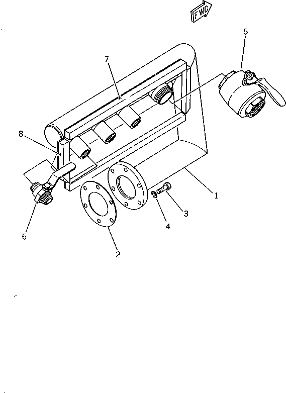 VALVE,AIR M721045003100 KOMATSU