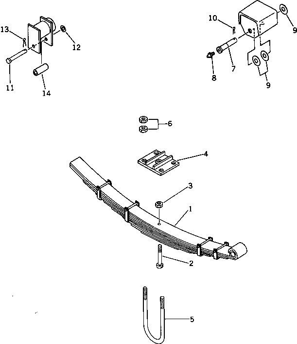 LEAF SPRING ASS'Y M721145007200 KOMATSU