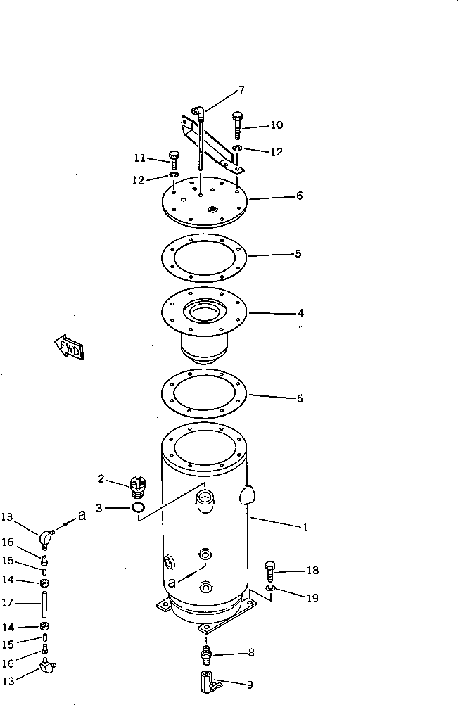 Фланец M711038439400 KOMATSU