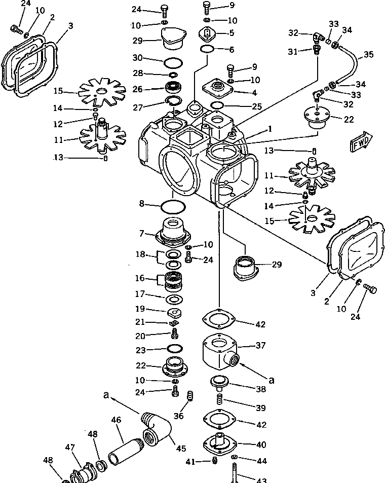 Угольник M013032000009 KOMATSU