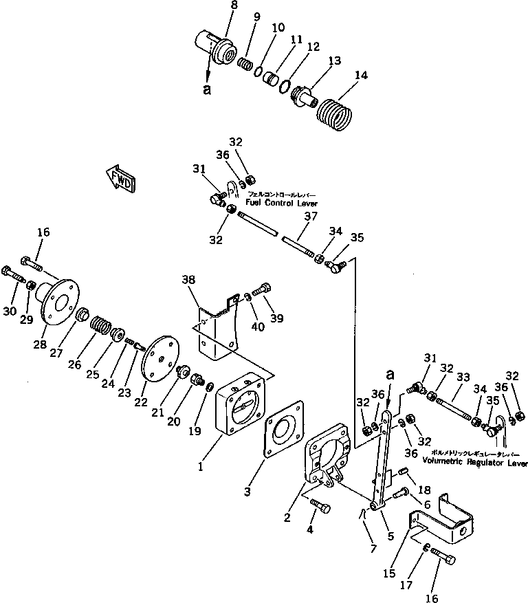 Регулятор в сборе M721076700210 KOMATSU