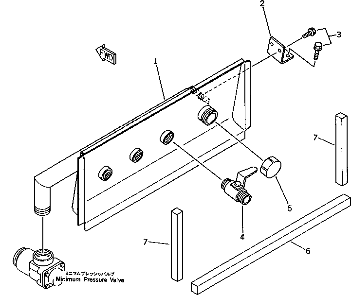 Распределительный коллектор M721077102610 KOMATSU