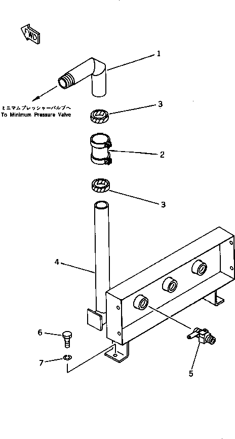 Распределительный коллектор M721038803050 KOMATSU