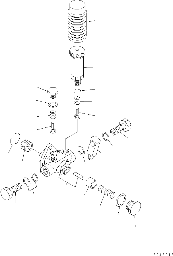 SPRING,PISTON DK152102-2100 KOMATSU