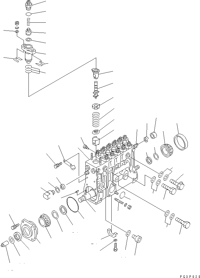 топливный насос высокого давления в сборе 6150-71-2342 KOMATSU