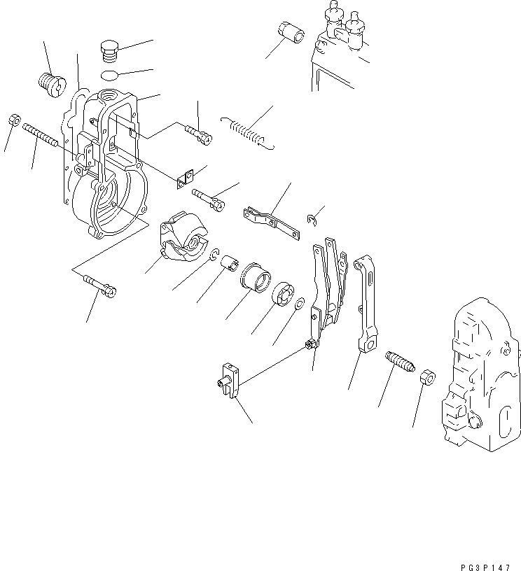 Регулятор в сборе DK105400-3621 KOMATSU