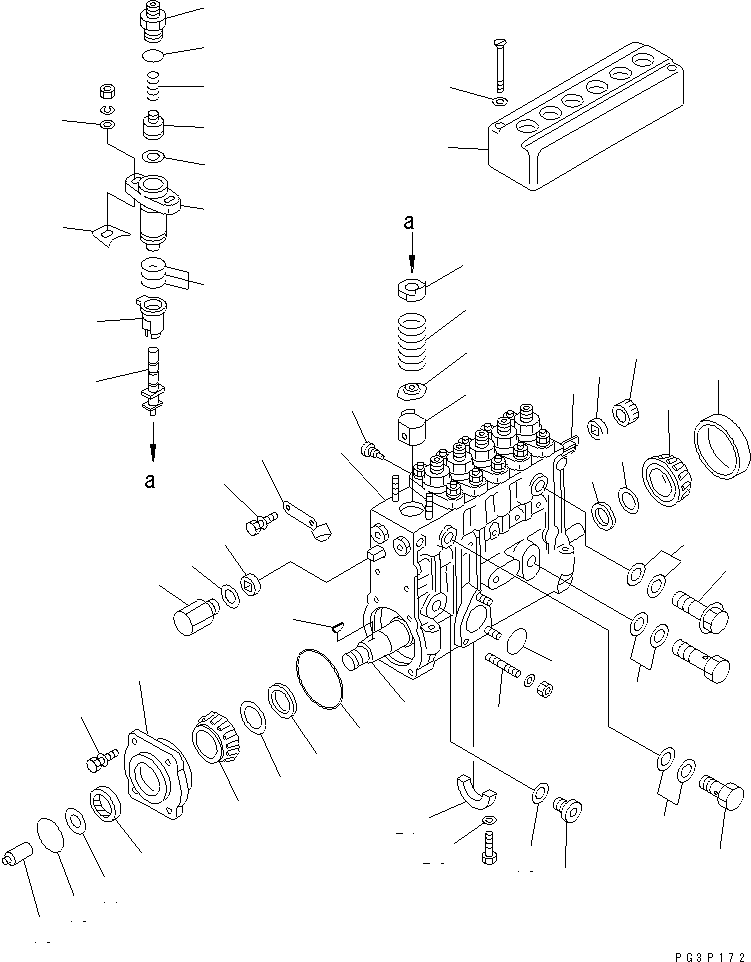 Топливный насос высокого давления в сборе 6150-71-2340 KOMATSU