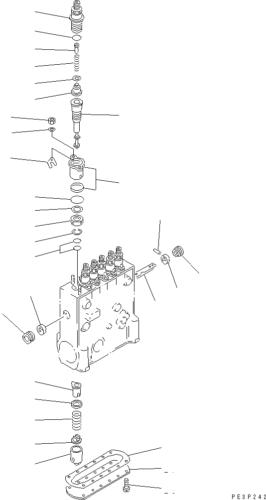 RACK,CONTROL DK134256-0700 KOMATSU