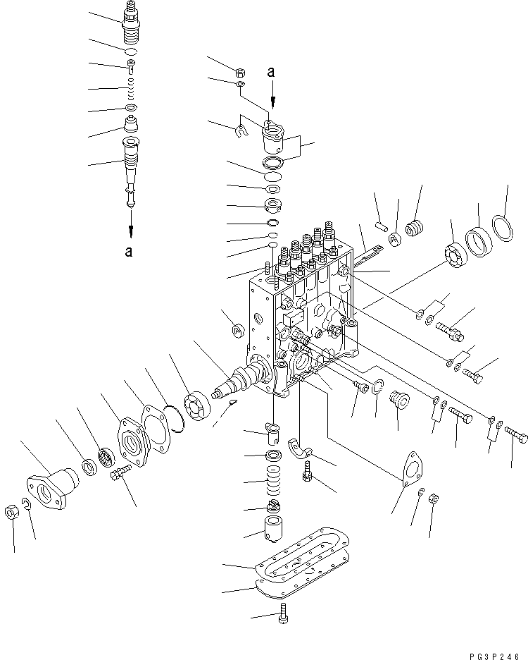 Распределительный вал DK134371-4100 KOMATSU