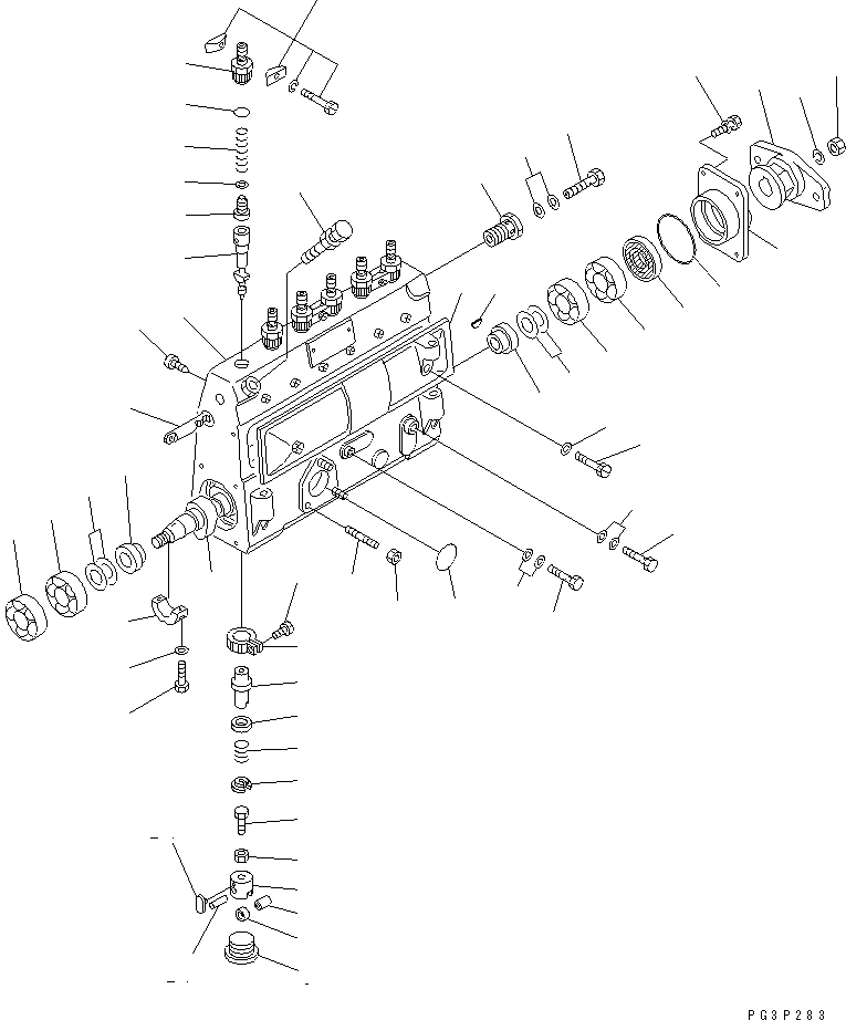 Топливный насос высокого давления в сборе 6136-72-1180 KOMATSU