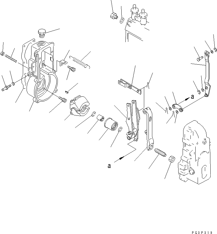 Регулятор в сборе DK105407-3922 KOMATSU