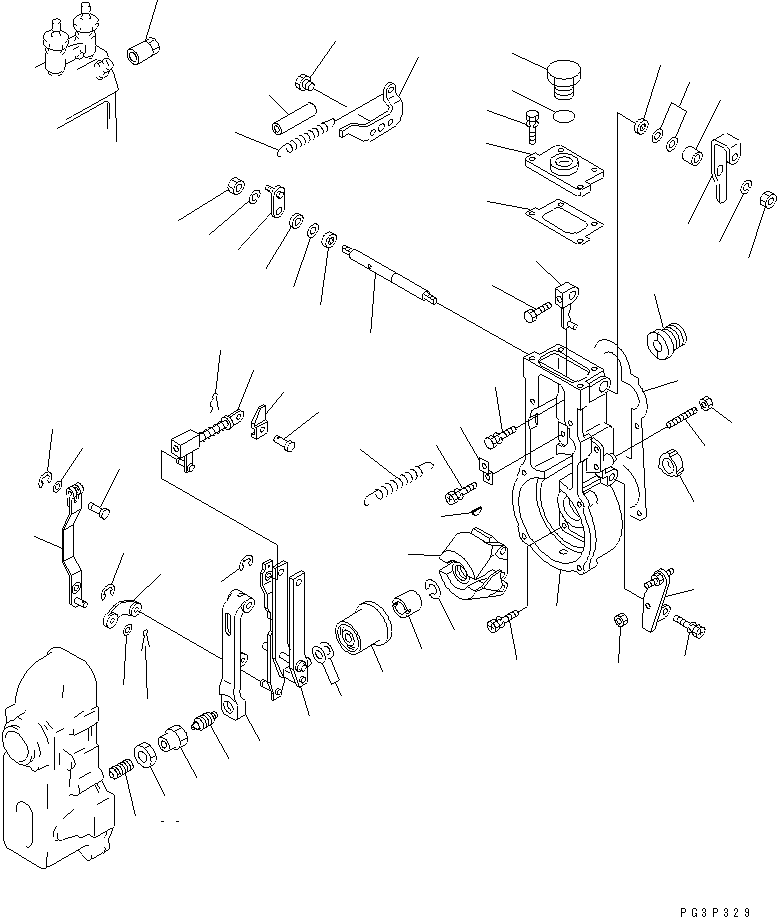 Регулятор в сборе DK105411-1230 KOMATSU