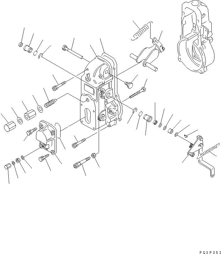 Крышка DK154500-8520 KOMATSU