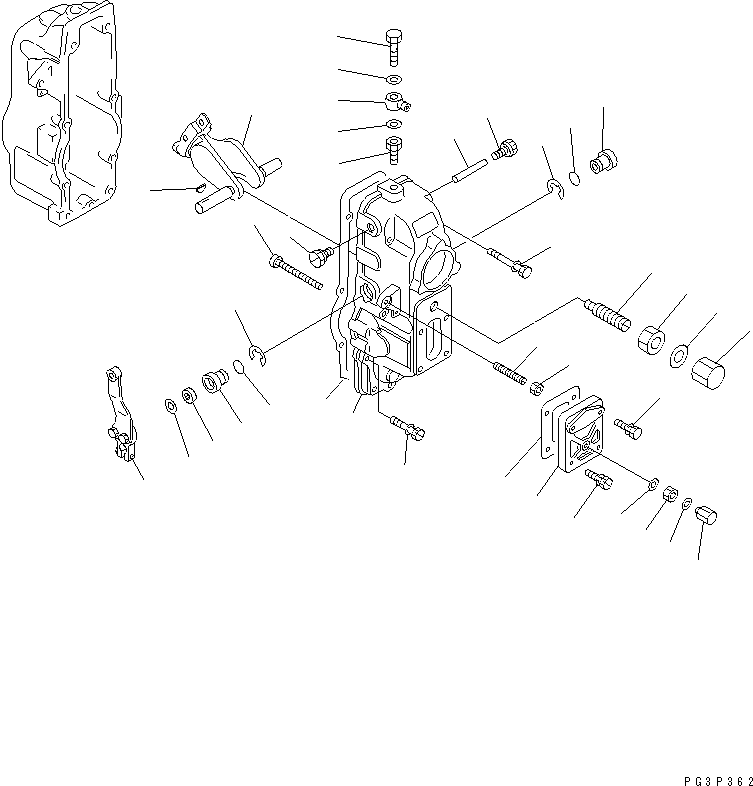 Крышка в сборе DK154520-6320 KOMATSU