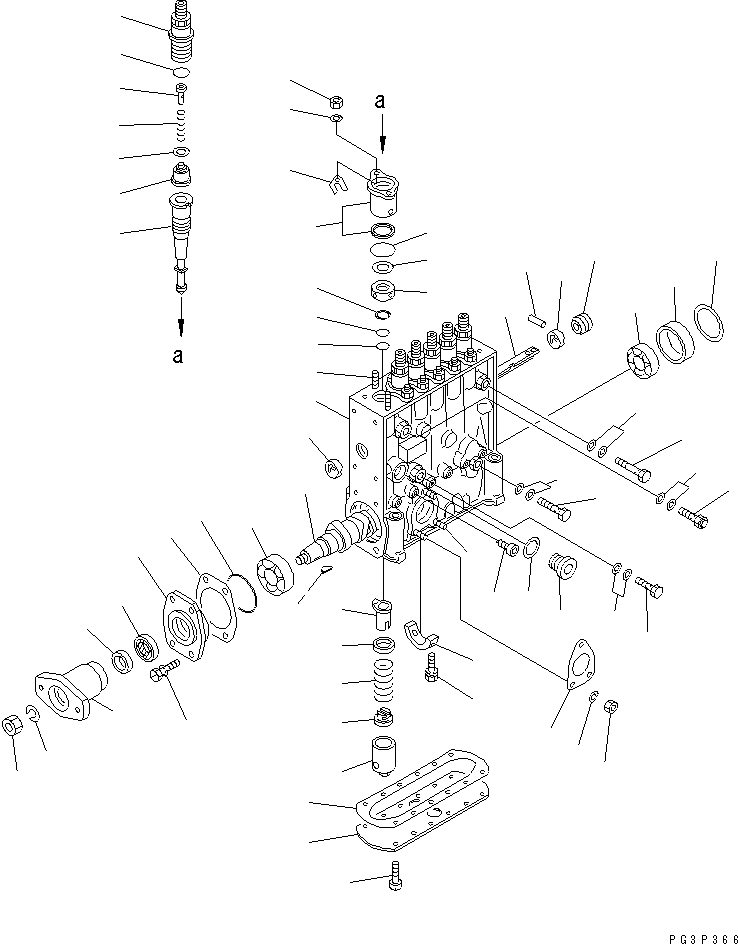 BLOCK ASS'Y,PLUNGER DK134144-4020 KOMATSU