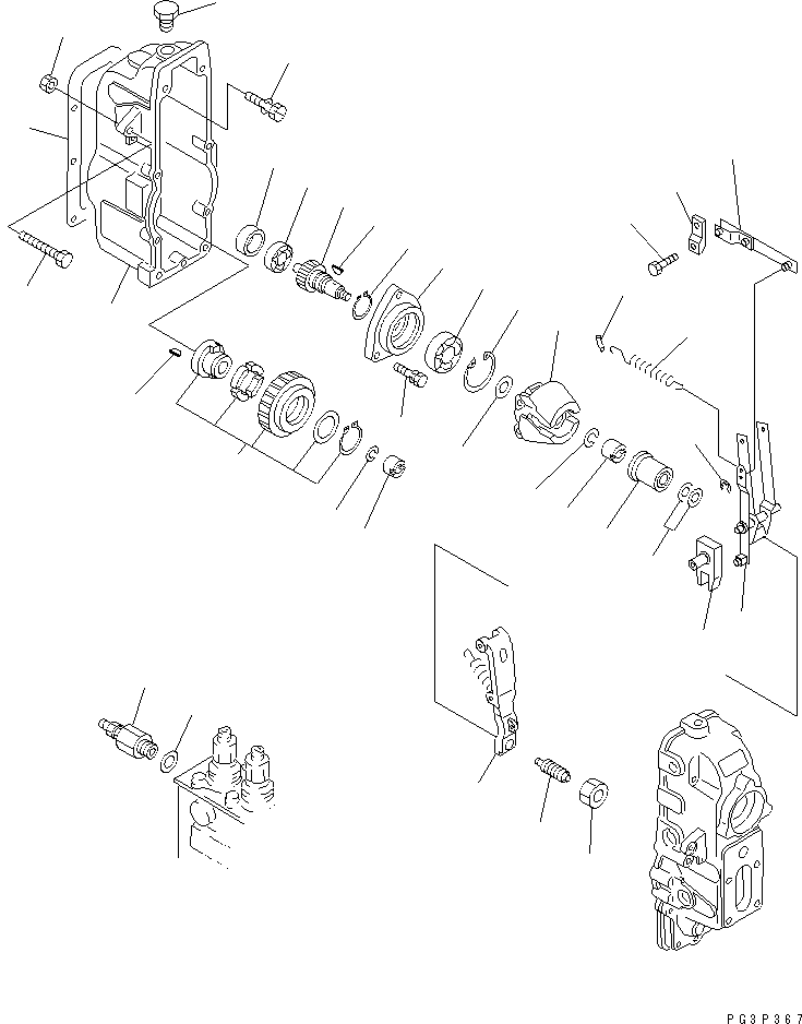 Регулятор в сборе DK105447-0500 KOMATSU