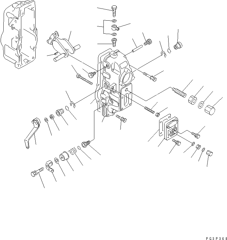 Рычаг DK154366-8000 KOMATSU