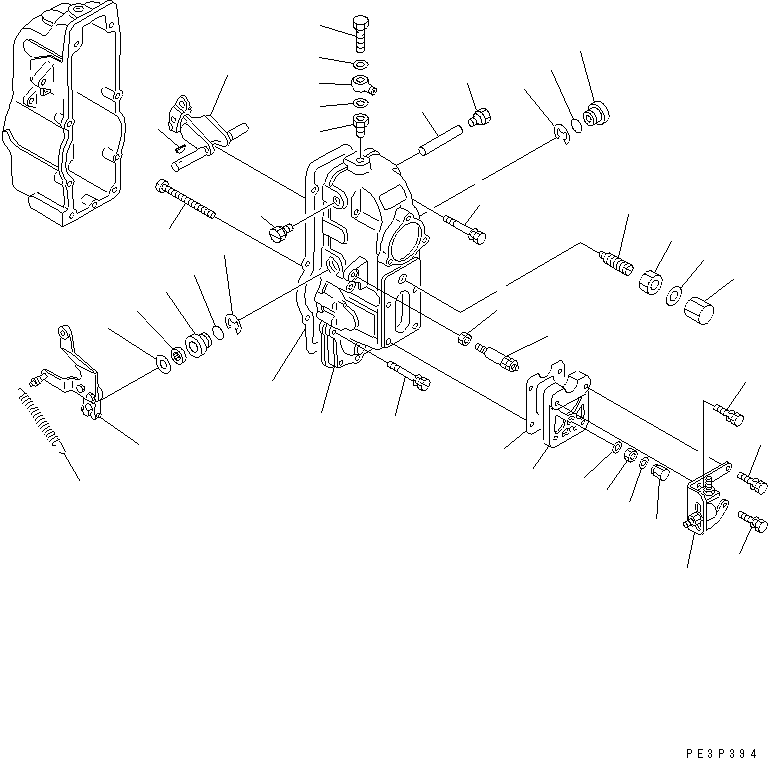 Крышка DK154064-3600 KOMATSU