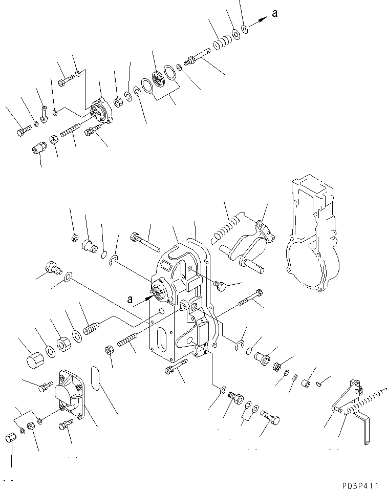 Регулятор в сборе (DK105411-1370) KOMATSU