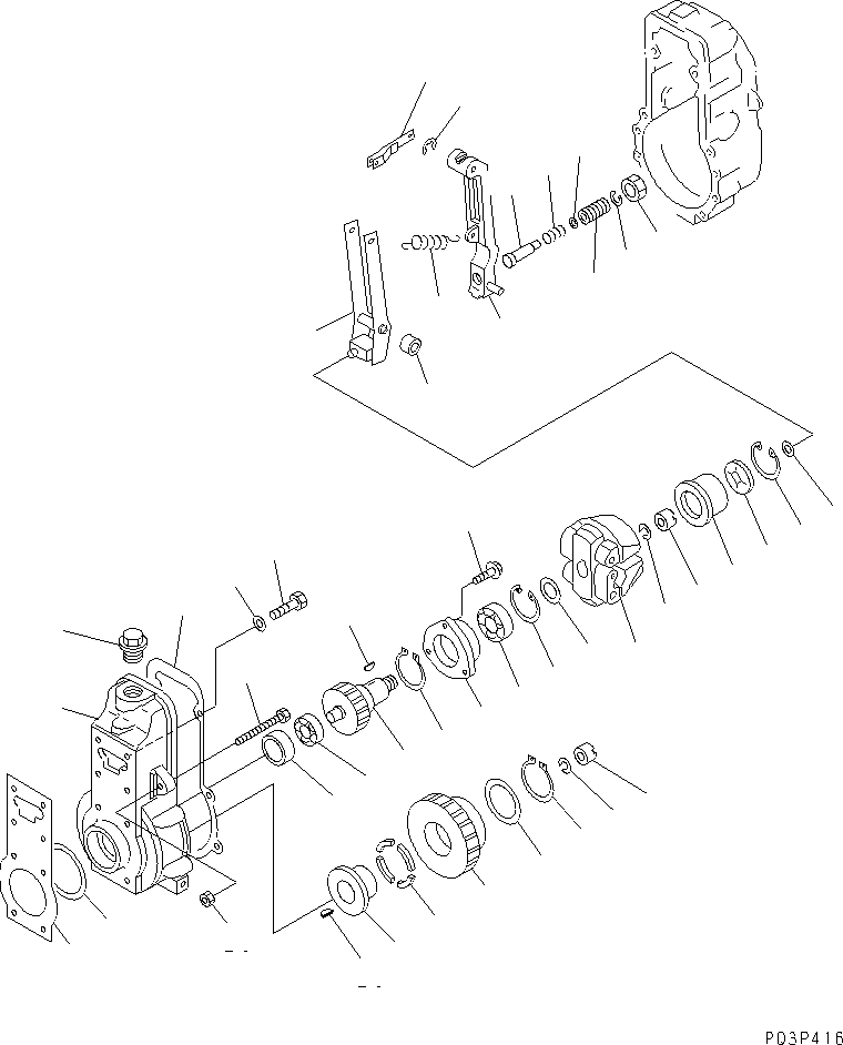 Регулятор в сборе ND190800-2702 KOMATSU