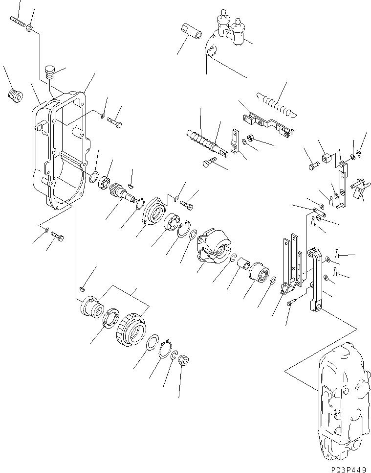 Регулятор в сборе DK105445-0860 KOMATSU