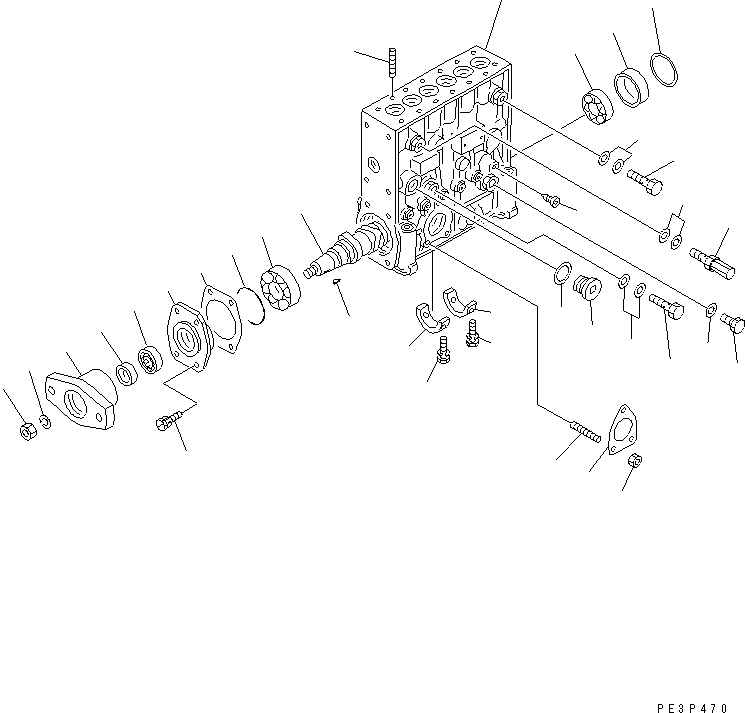 Насос в сборе DK106068-2910 KOMATSU