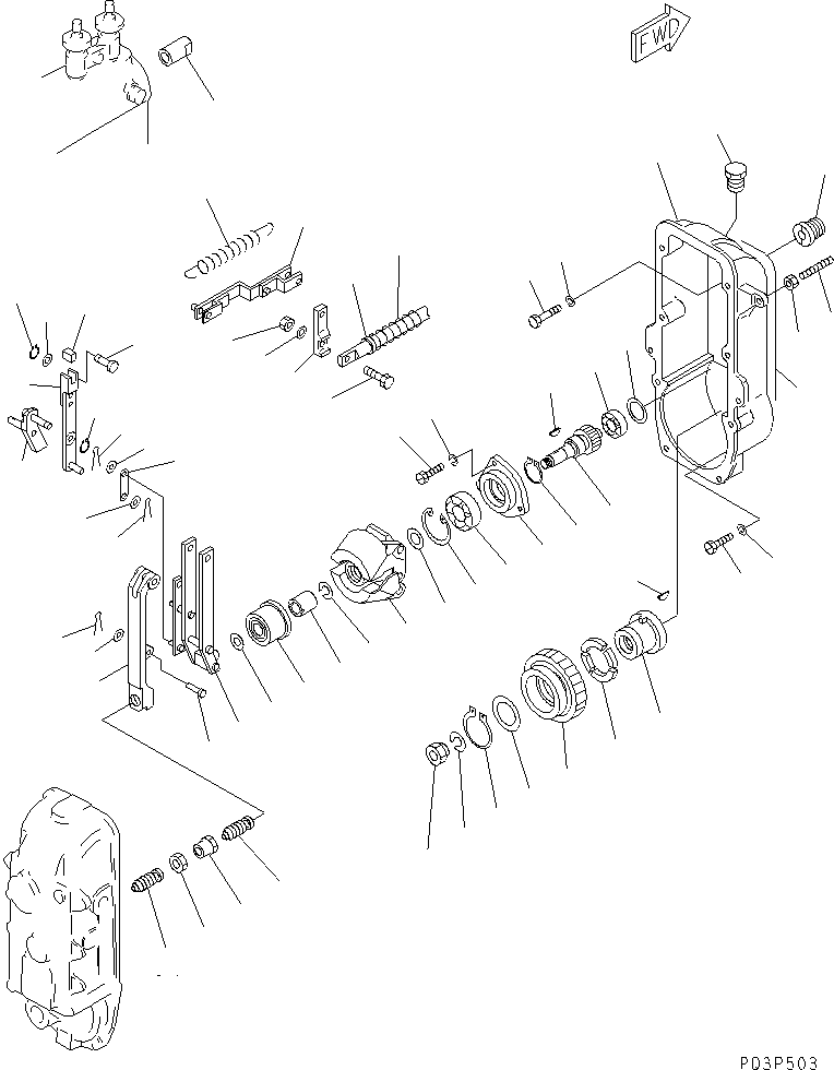 Пружина DK154154-4500 KOMATSU