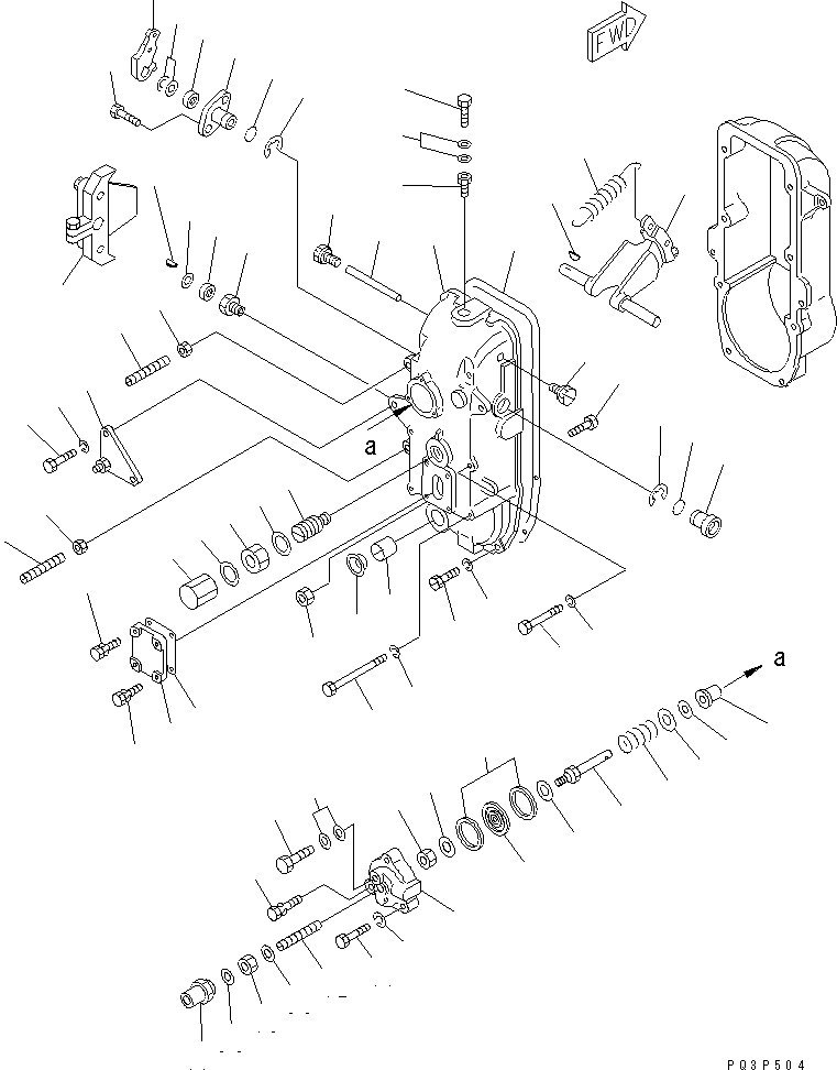Кронштейн DK154372-6720 KOMATSU