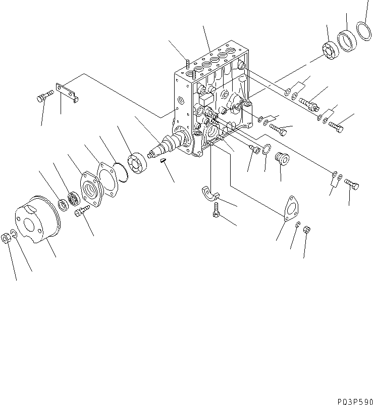 Болт DK029010-6680 KOMATSU