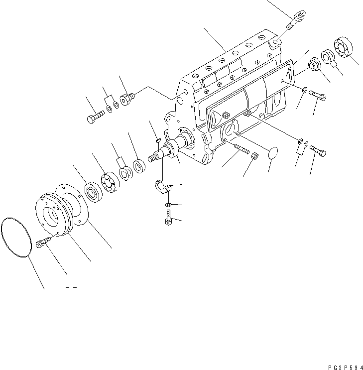 Топливный насос высокого давления в сборе 6206-71-1340 KOMATSU
