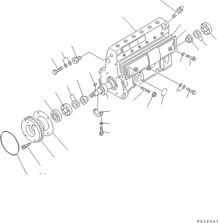 Топливный насос высокого давления в сборе 6207-71-1930 KOMATSU