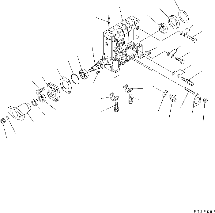 Насос в сборе DK106068-2060 KOMATSU