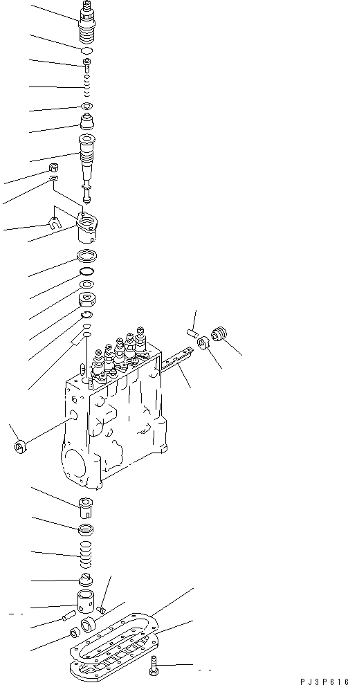 PLUNGER BLOCK A. DK134150-0820 KOMATSU