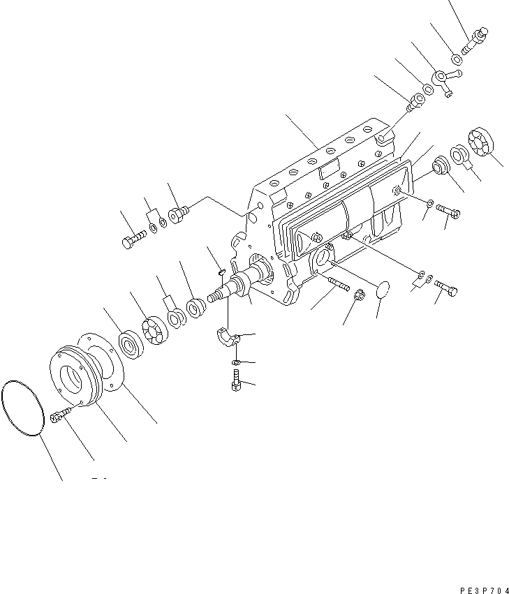 топливный насос высокого давления в сборе 6206-71-1551 KOMATSU