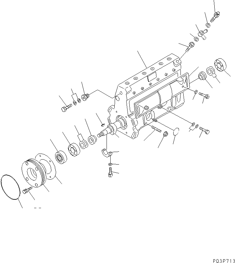 Топливный насос высокого давления в сборе 6207-71-1230 KOMATSU