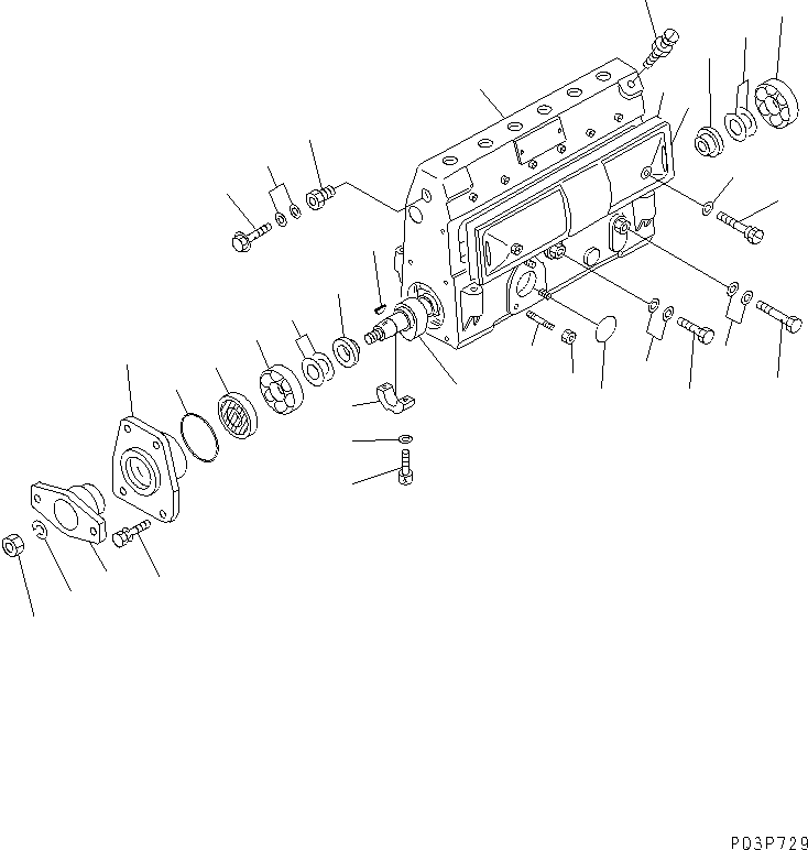 Насос в сборе DK101069-3480 KOMATSU