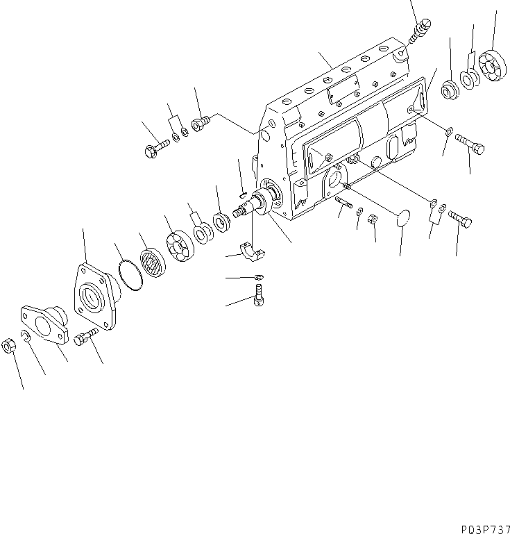 насос в сборе DK101069-3370 KOMATSU