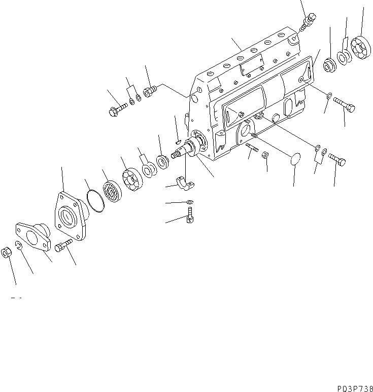 Насос в сборе DK101069-3530 KOMATSU