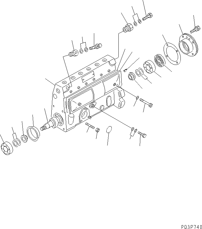 Насос в сборе DK101061-8240 KOMATSU