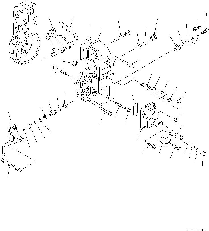 Рычаг DK154395-8520 KOMATSU
