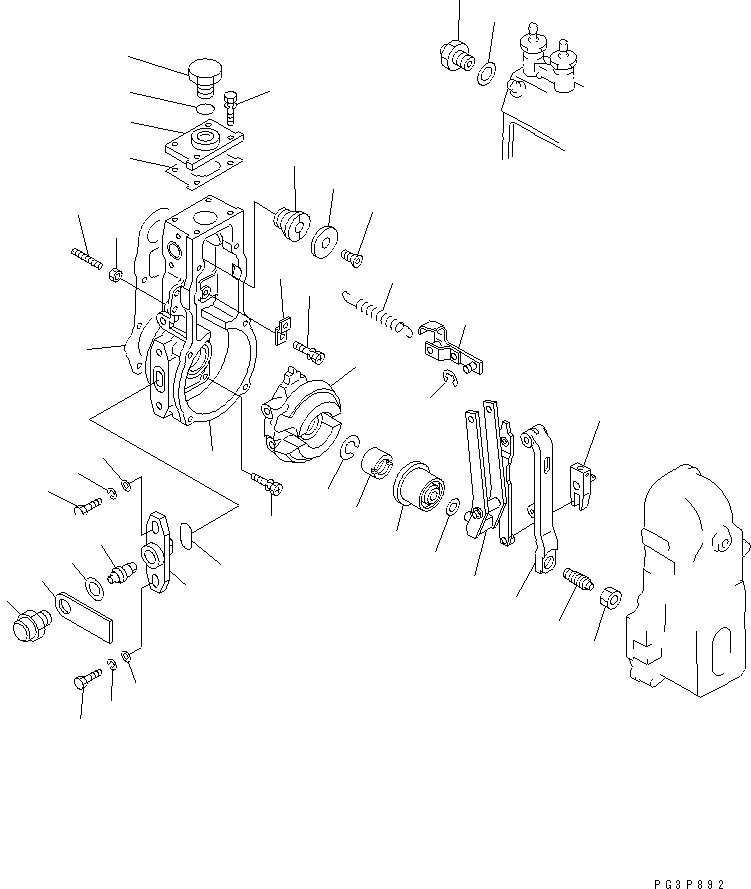 Регулятор в сборе DK105404-5260 KOMATSU