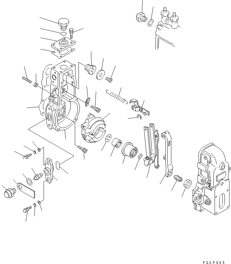 Регулятор в сборе DK105404-5180 KOMATSU
