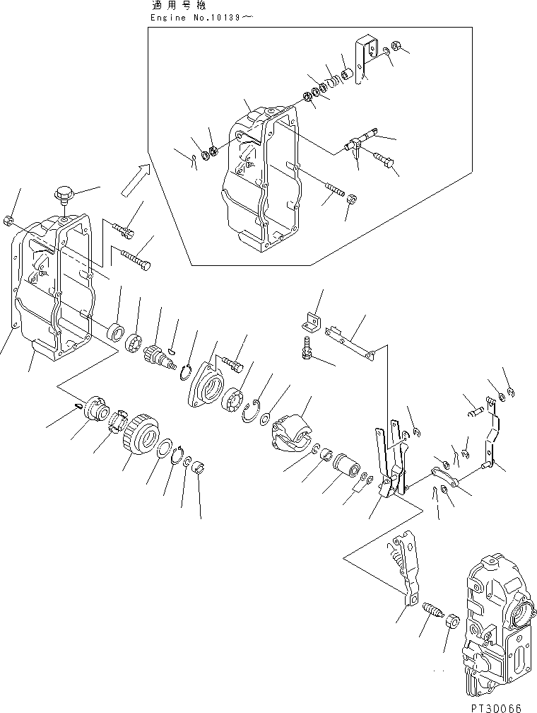Регулятор в сборе DK105447-1970 KOMATSU