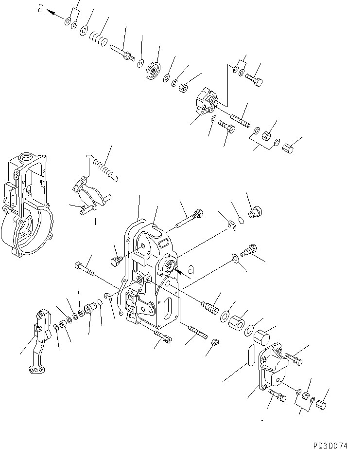 Регулятор в сборе (DK105407-5533) KOMATSU