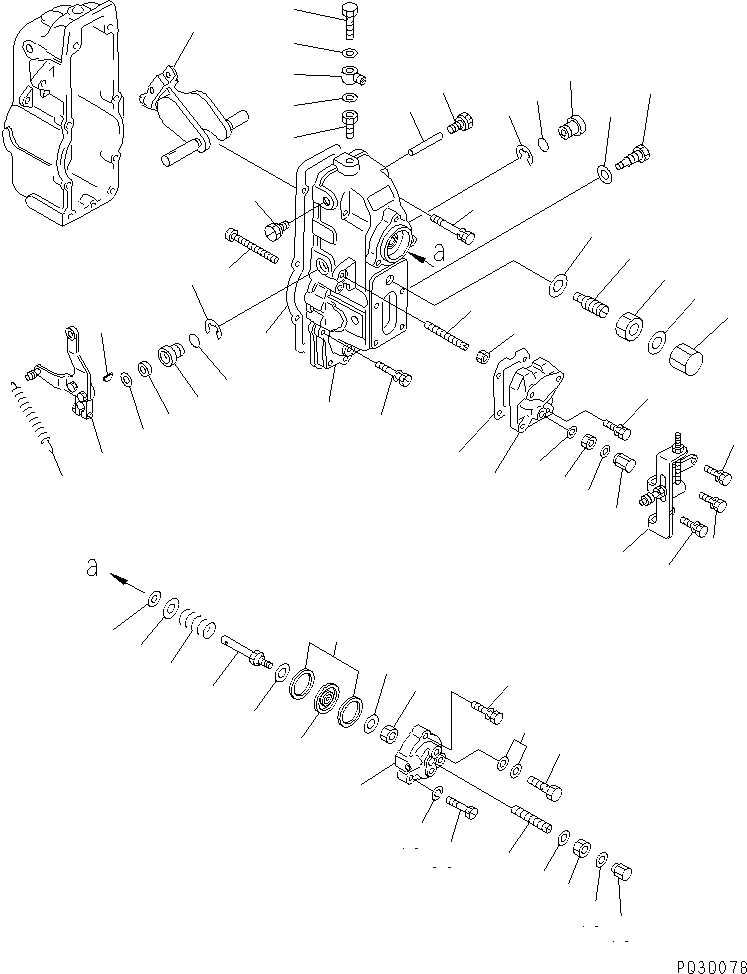 Рычаг DK154347-9520 KOMATSU