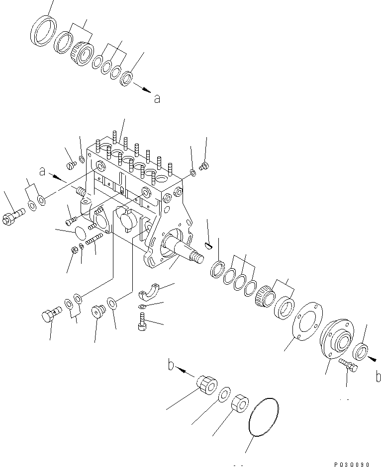 Топливный насос высокого давления в сборе 6222-73-1331 KOMATSU